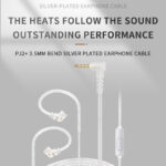 Jcally PJ2 5N OFC Earphone Upgraded Cable With Mic