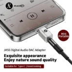 JCALLY JA10i C100 Lighting to 3.5mm Earphone Digital Audio Adapter For IOS - Image 4