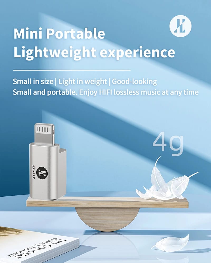 JCALLY JA10i C100 Lighting to 3.5mm Earphone Digital Audio Adapter For IOS hifiheavenbd.com 12