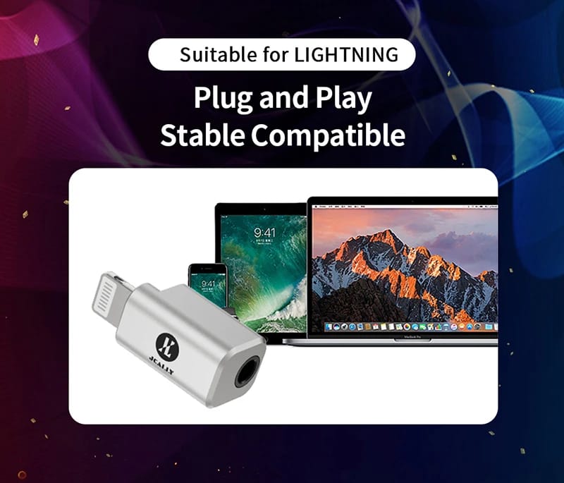 JCALLY JA10i C100 Lighting to 3.5mm Earphone Digital Audio Adapter For IOS hifiheavenbd.com 8