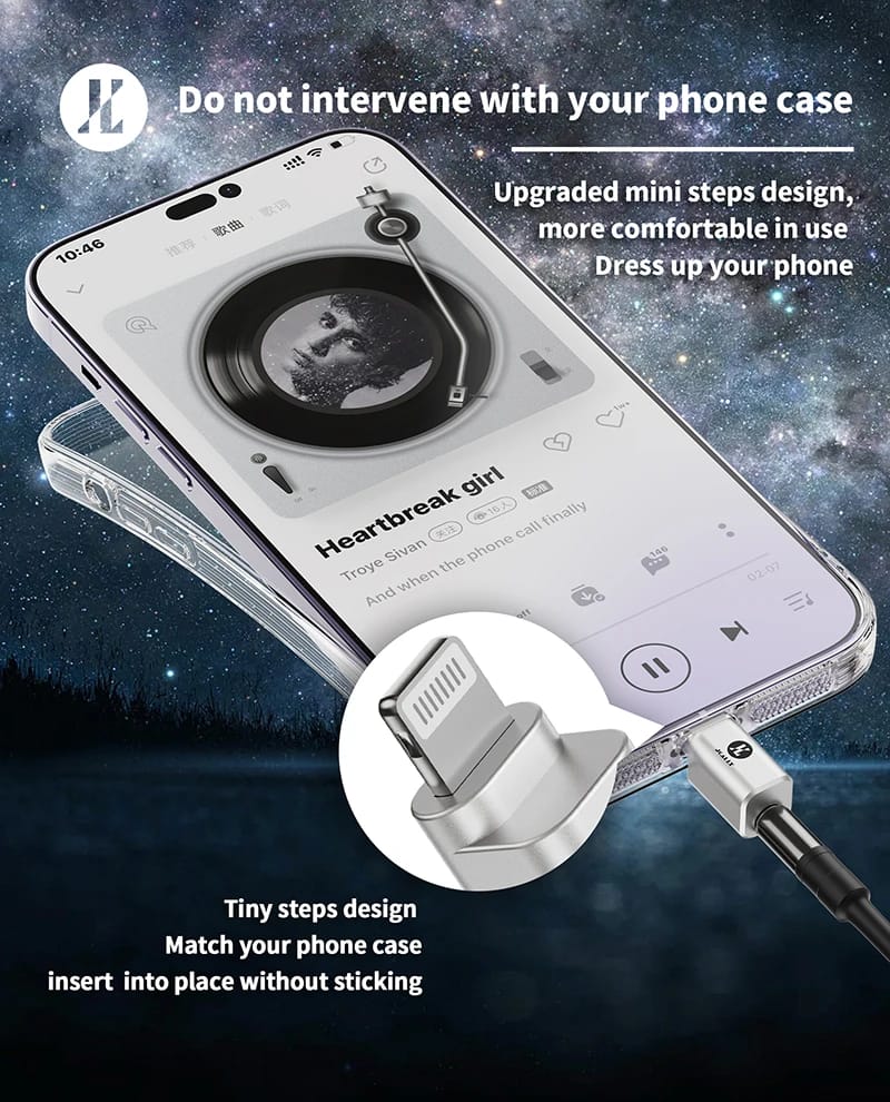 JCALLY JA10i C100 Lighting to 3.5mm Earphone Digital Audio Adapter For IOS hifiheavenbd.com 9